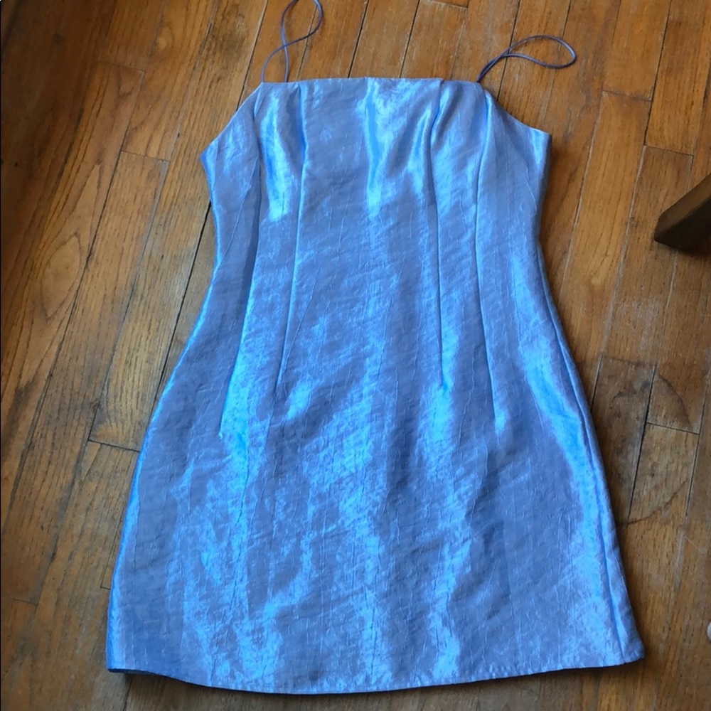 Topshop 90s style blue dress
